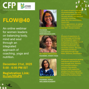 Webinar on 'FLOW@40 – Balancing Mind, Body & Soul'